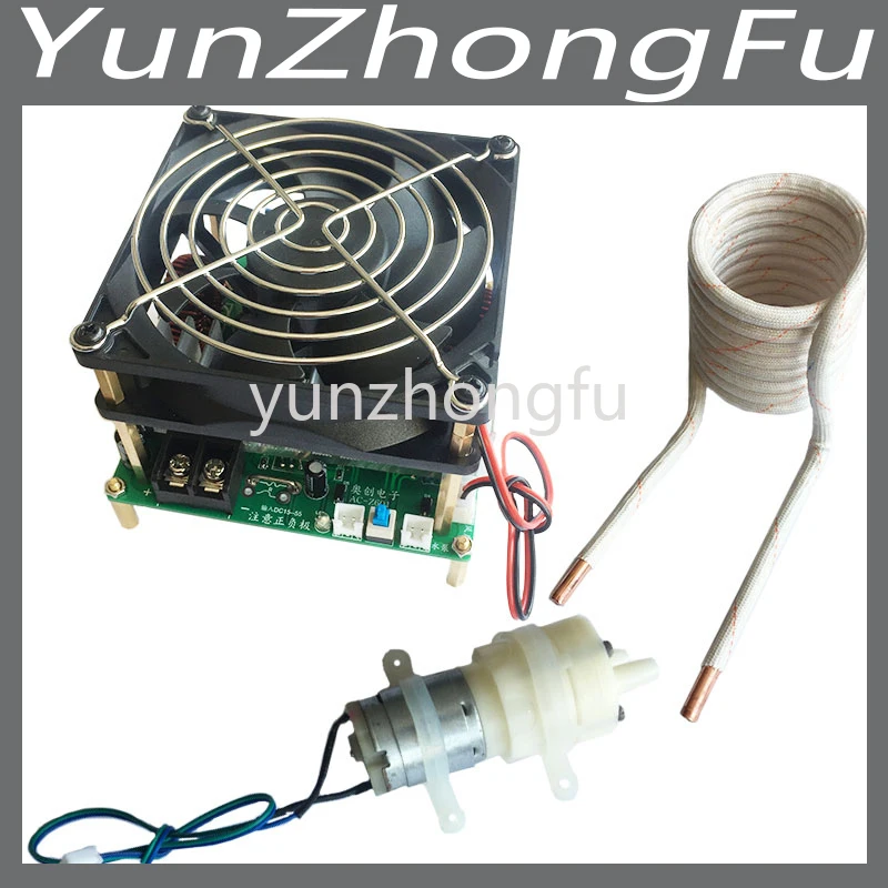 

1200W 25A ZVS high frequency induction heating machine without taps zvs with short circuit protection + pump + coil