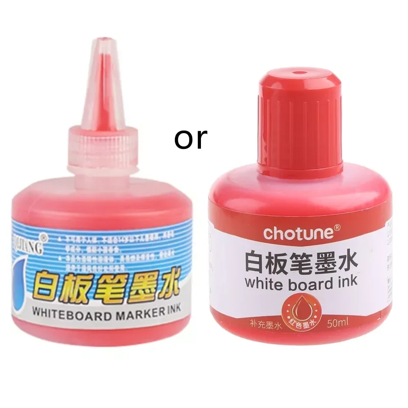 

1 Bottle 50ml Refill Ink for Refilling Inks Whiteboard Marker Pen Black Red Blue 3 Colors School Office Supplies