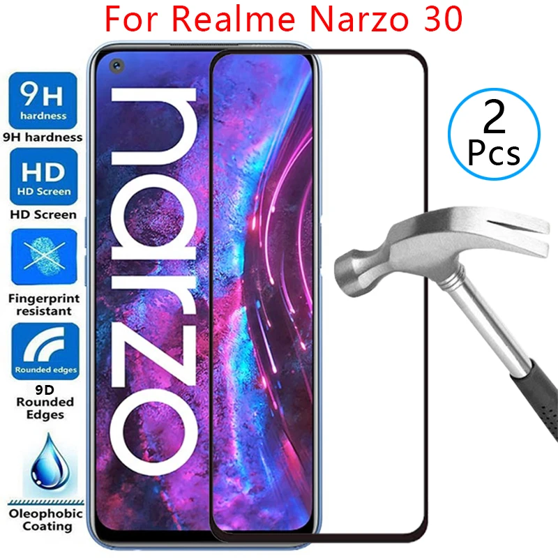 

Чехол из закаленного стекла для телефона realme narzo 30, чехол для realmi narzo30, 4g, 6,5
