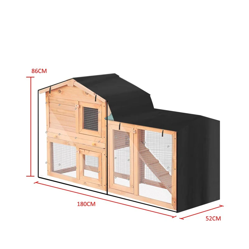 Водонепроницаемый чехол для кролика 210D прочный термозащитный клетки домашних