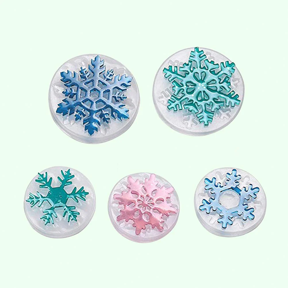 

Snowflake Molds Silicone Resin Making Diy Christmas Transparent Moulds Jewelry Gummy Fineder Mould Craftrectangle Trays Cookie