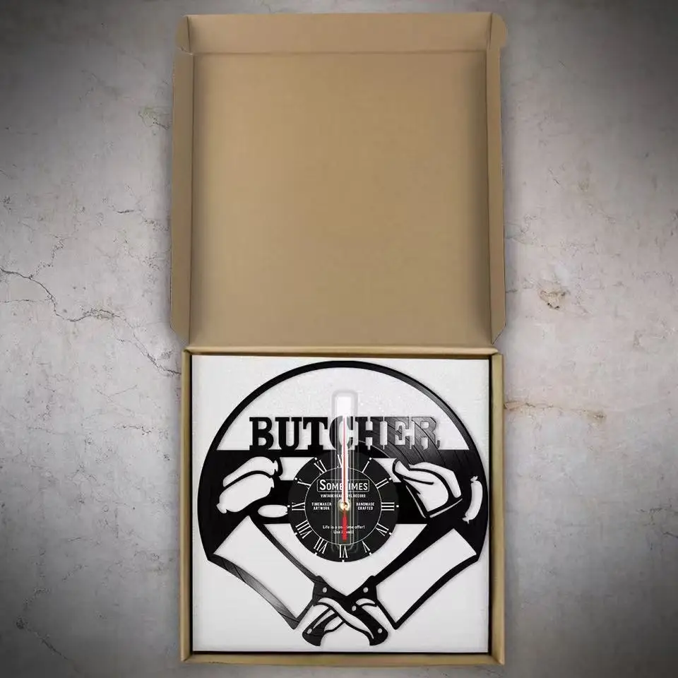 Настенные часы из винила