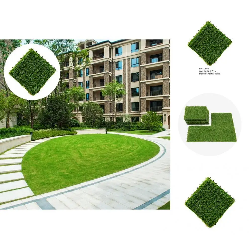 

Attractive Excellent Fairy Garden Artificial Grass DIY Lawn Decoration Plastic Garden Grass Rug No Odor for Patio
