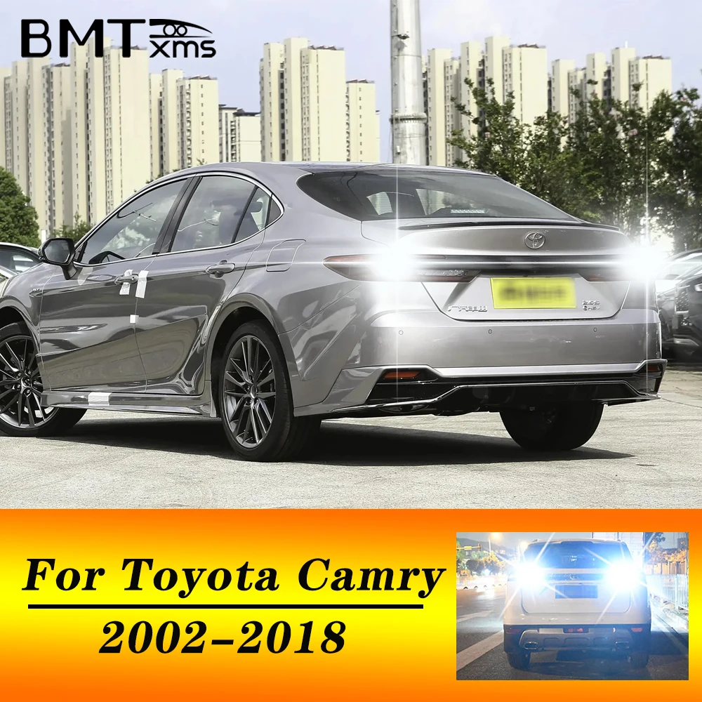 

BMTxms, Комплект Из 2 Светодиодных Ламп W16W T15 Canbus Для Задних Фонарей Toyota Camry 2002-2016, Высокая Яркость, 6000K