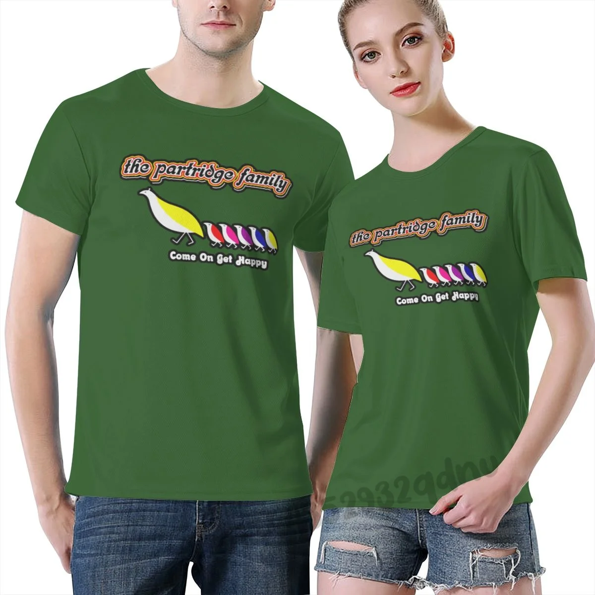 

Moss Green T-shirt The Partridge Family All sizes S-6XL male Teeshirt Summer Top Tees Man Brand Tee-shirt