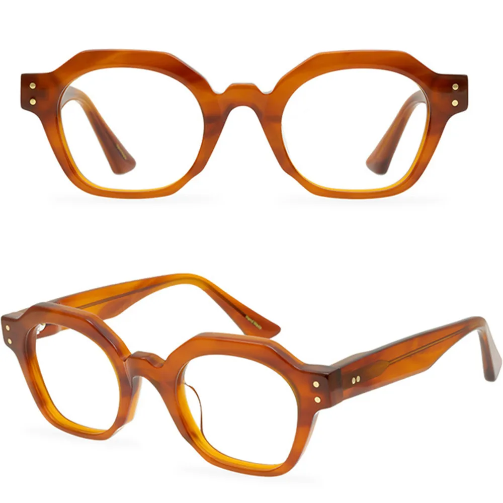 Высококачественная ацетатная оправа для очков ручной работы квадратная мужчин и