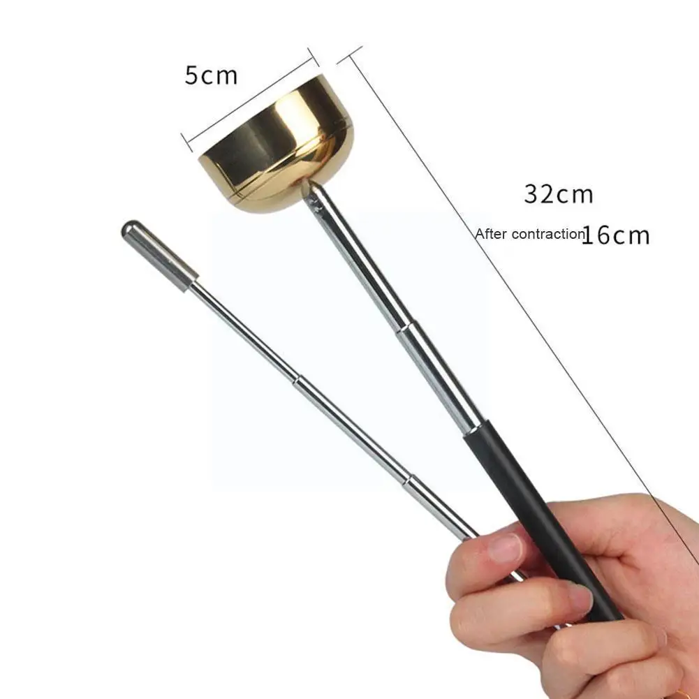 

Pure Brass Ringer/chime Sound Bowl Flexible Length Bowl For Yoga Meditation Singing Crafts Music Tibetan Q5p6