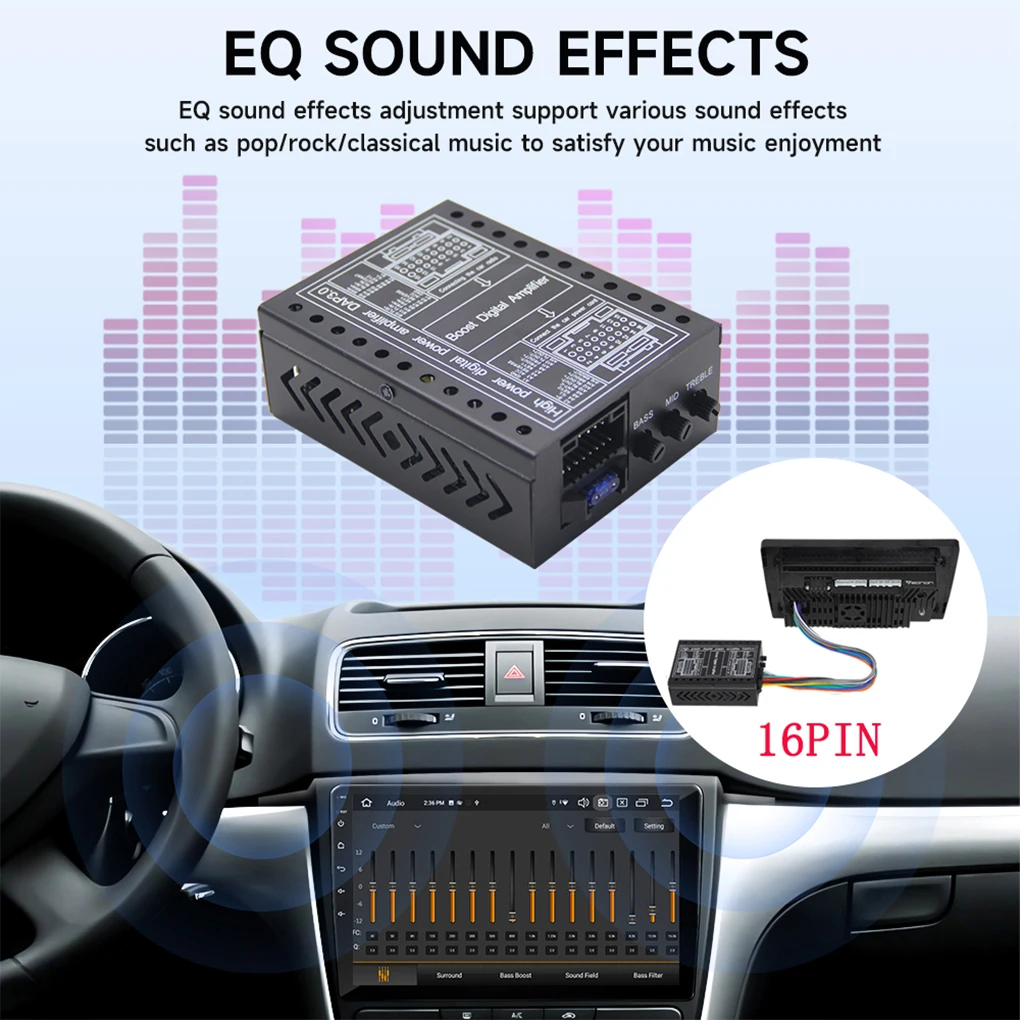 Цифровой усилитель мощности DAP3.0 для машины с большим экраном Android