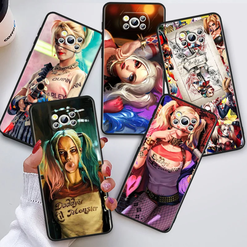 

Harley Quinn DC Cute Phon Case For Xiaomi POCO C50 C40 C31 C3 M5S X4 M4 M3 F4 F3 GT F2 F1 X3 NFC X2 Pro Black Cover·
