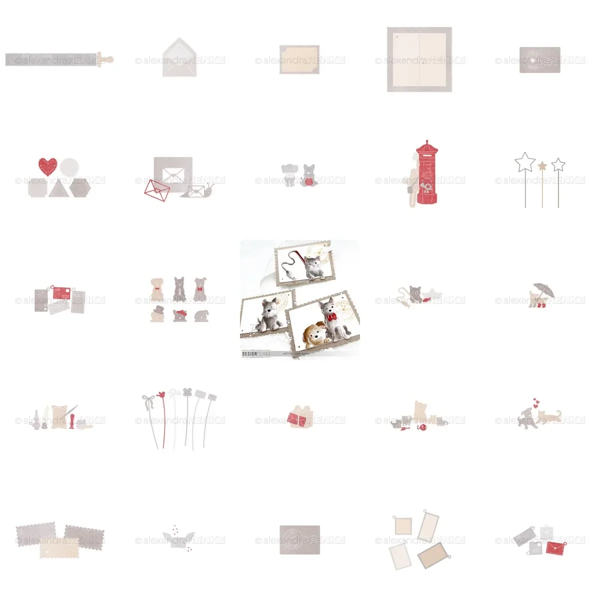 Собака кошка конверт металлический штамп для резки сделай сам изготовление