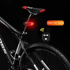 Велосипедный задний фонарь, беспроводной светодиодный поворотник с дистанционным управлением, зарядка через USB, Предупреждение ющий светильник безопасности для горных велосипедов, часть велосипеда