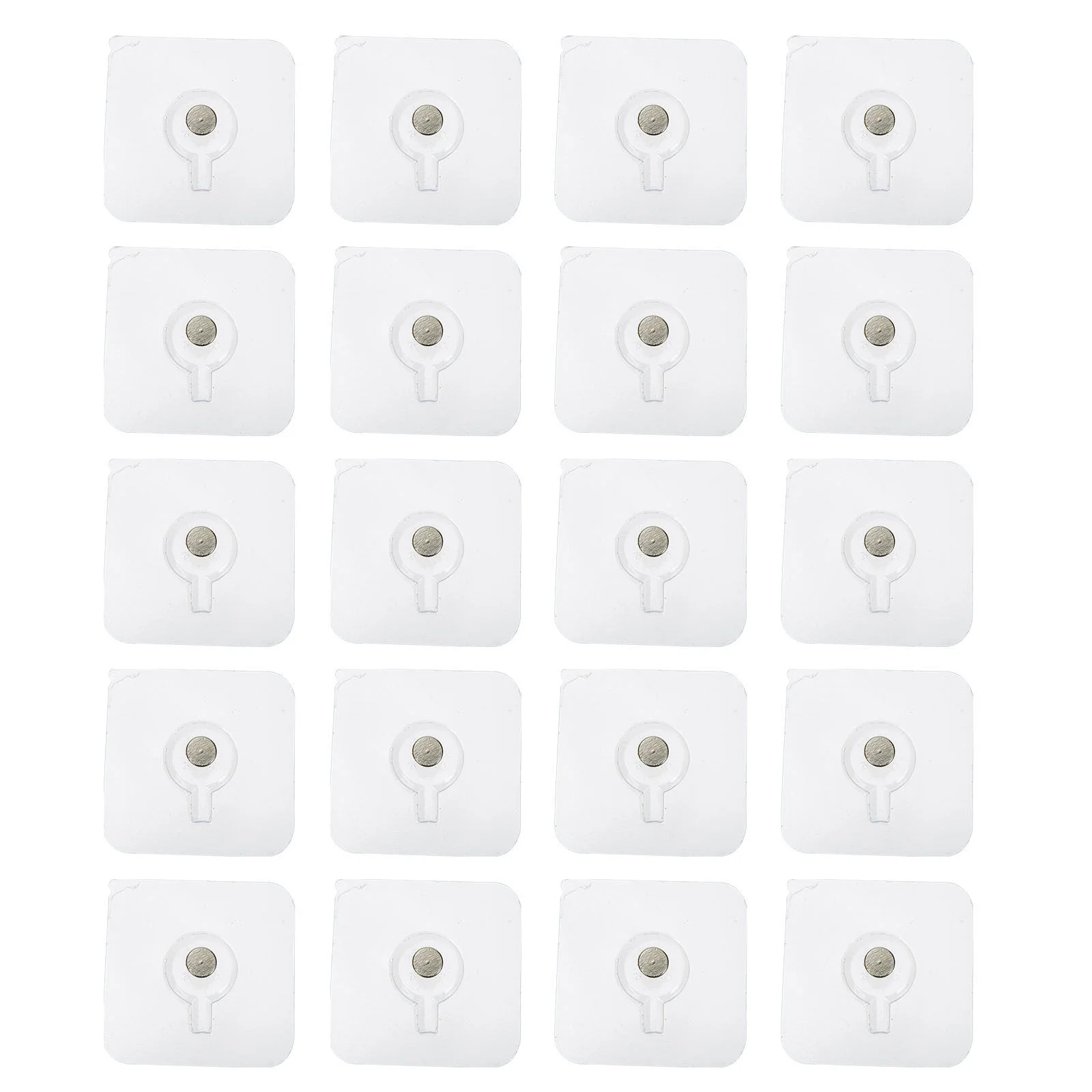 

20 Pcs Hanging Nails Clothes Hanger Hooks Hangers Kitchen Plastic Adhesive Screw