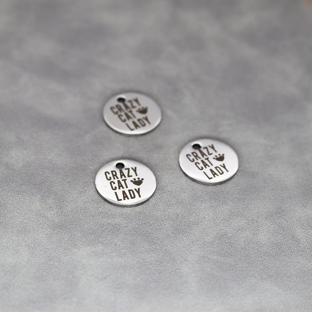 3 шт./партия подвески-браслеты из нержавеющей стали с лазерной гравировкой