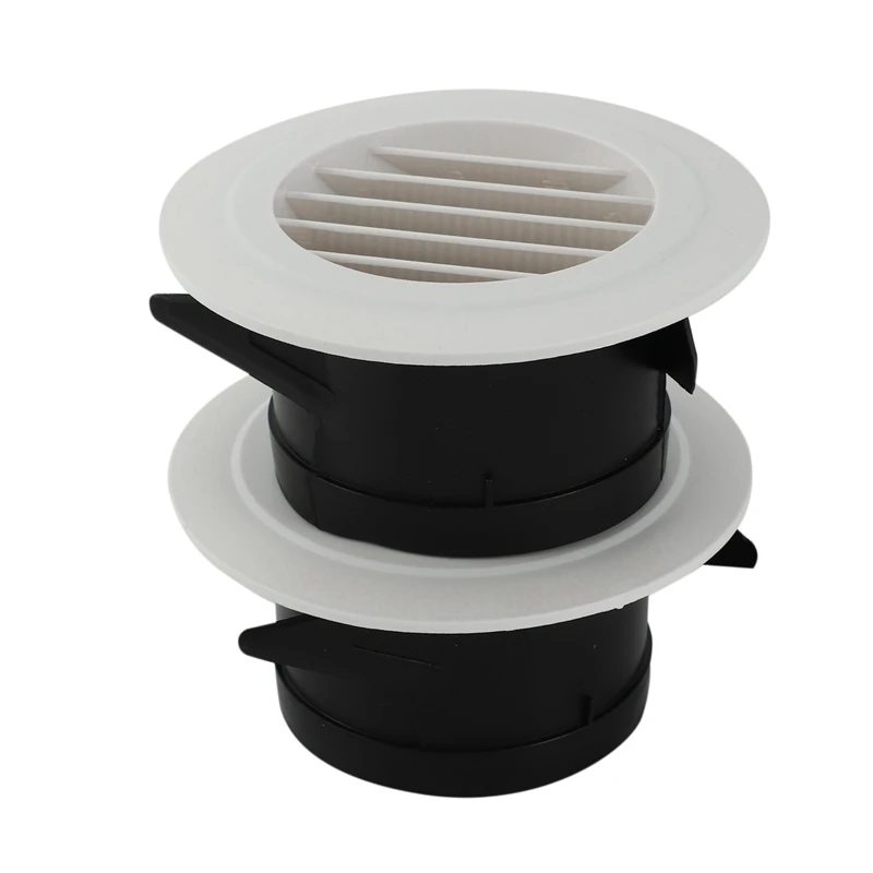 

8 Pieces 4 Inch Air Vent Louver, Air Grill Cover With Built-In A Fly Screen For Bathroom Office Home
