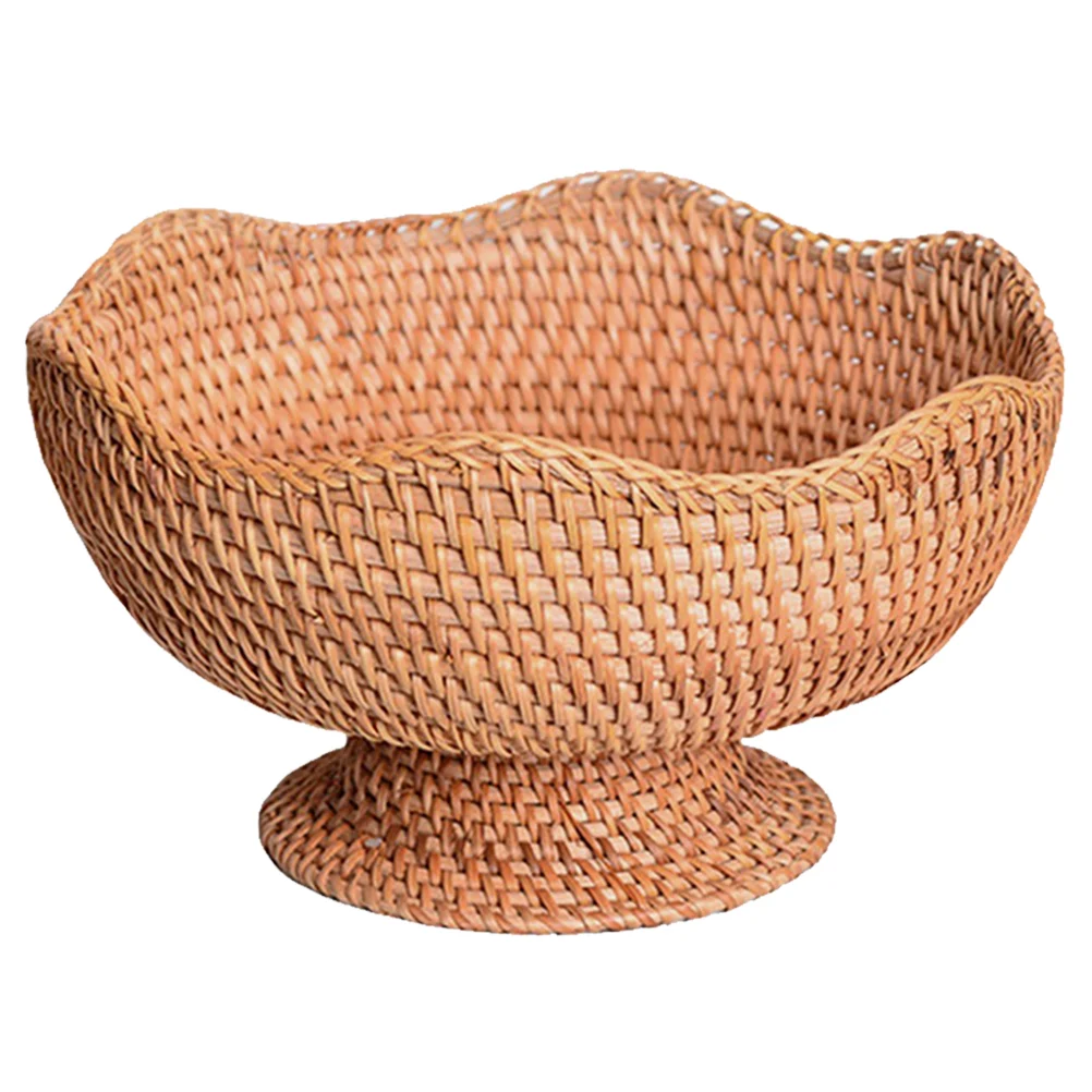 

Small Round Key Storage Basket Entryway Woven Basket Tabletop Organizing Basket