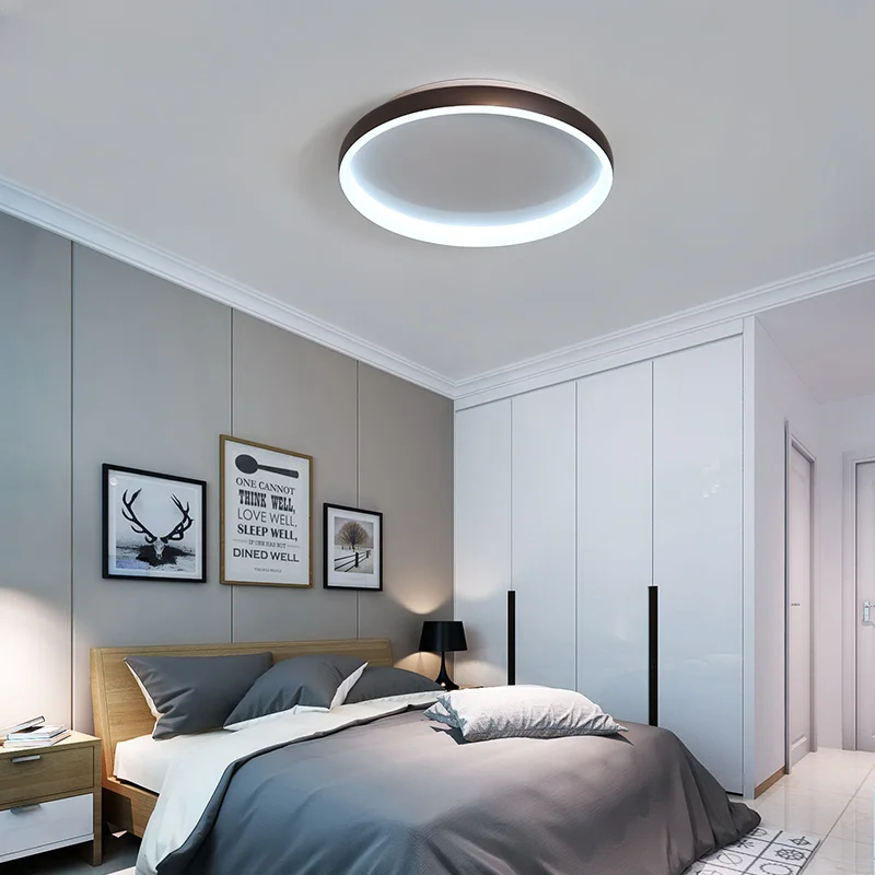

LED Minimalist Round Lamps Modern Chandelier Lighting For Study Bedroom Loft Living Room Indoor Fixtures Home Deco Luminaria