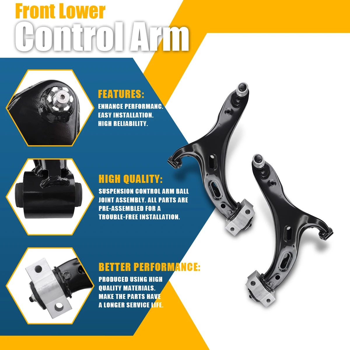 Передний нижний рычаг управления Svenubee с шаровым шарниром левый и правый для Subaru