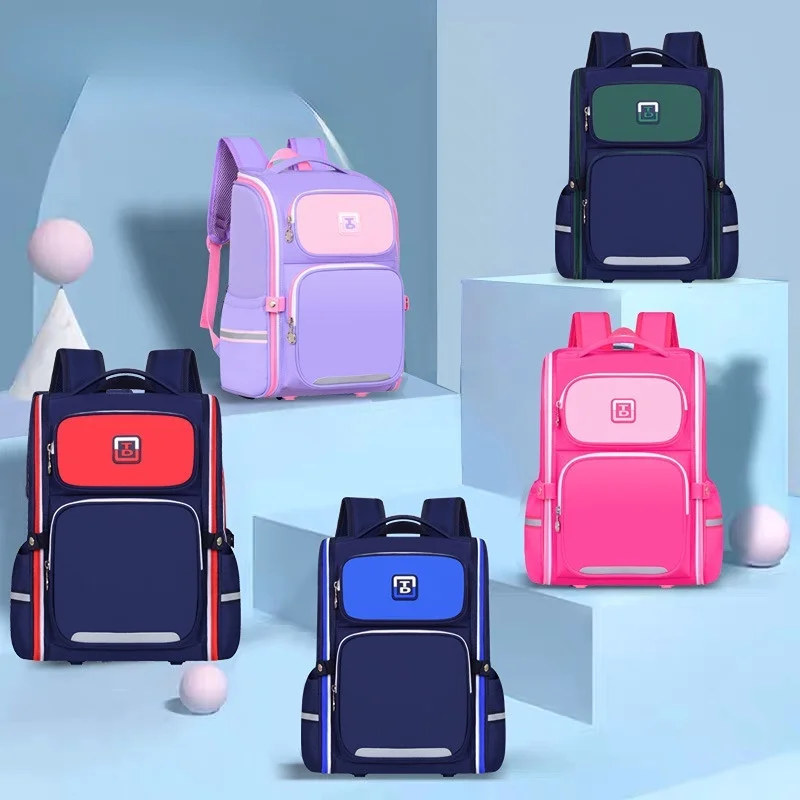 New British Style Primary School Students Backpacks for Children Grade 1-3-6 Simple Large Capacity Boys Girls Schoolbags 2022