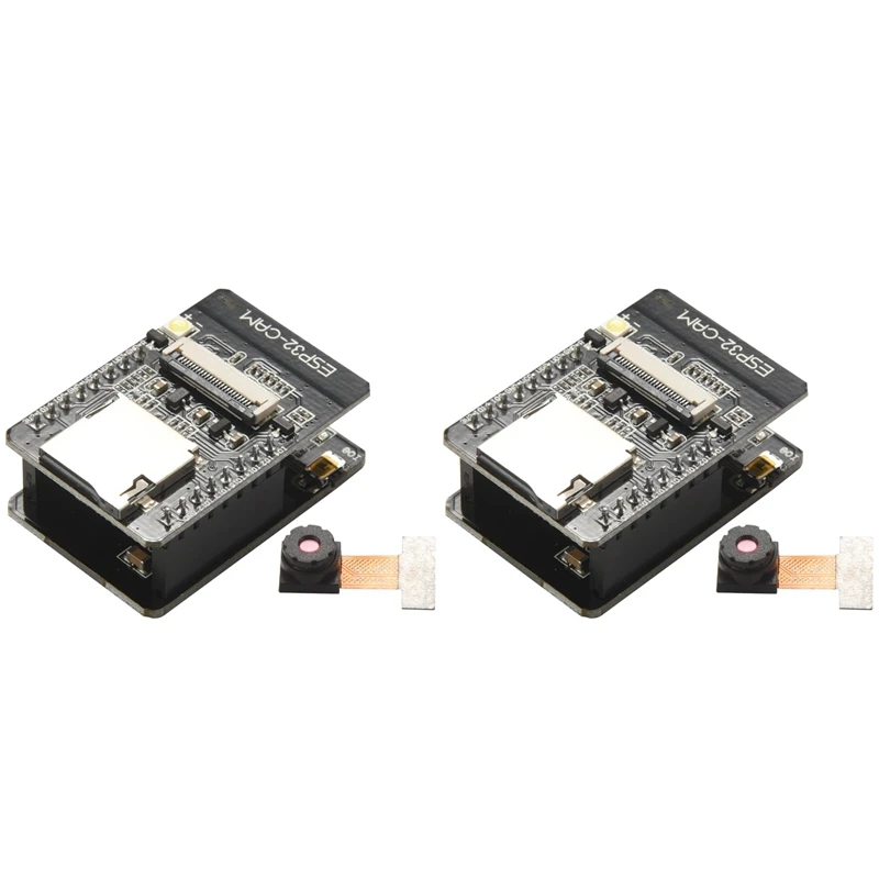 

ESP32-CAM-MB WIFI Bluetooth Development Board OV2640 Camera Module MICRO-USB Interface CH340G USB to Serial Port 2Pcs Retail