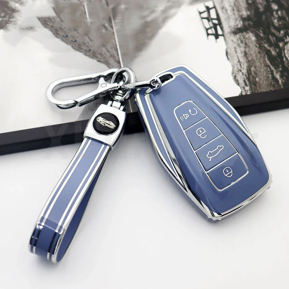 

Для Geely Coolray Atlas Boyue NL3 Emgrand X7 EX7 SUV GT GC9 Borui ТПУ Чехол для автомобильного ключа Держатель брелка Аксессуары