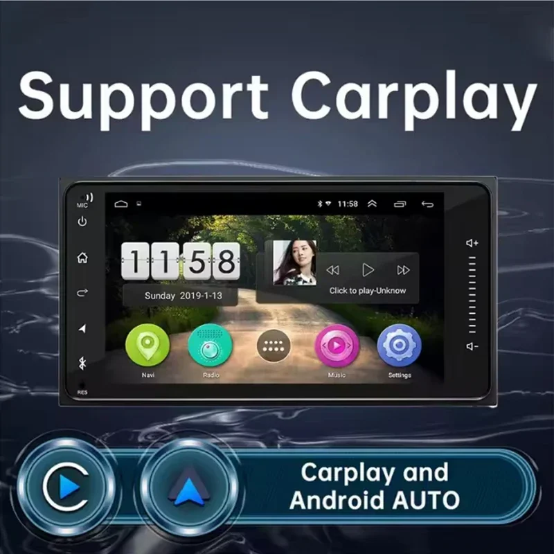 Фото 7-дюймовая автомагнитола для Toyota Scion TC 2011-2016 с Apple CarPlay, Android Auto, мультимедийным плеером, GPS, Wi-Fi и интеллектуальной системой №5