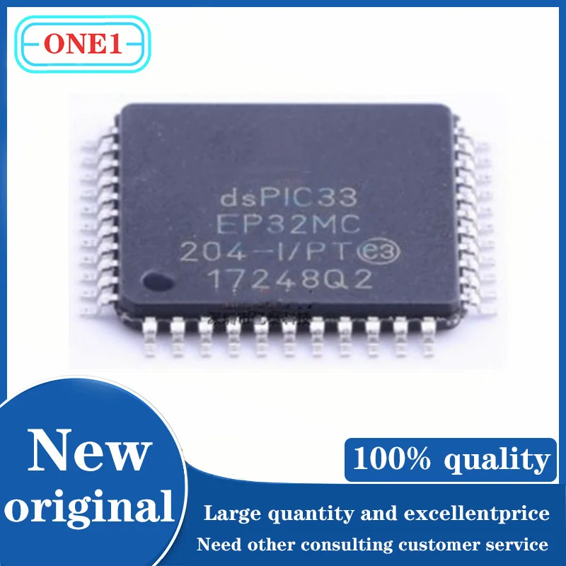 

1PCS/lot DSPIC33EP32MC204-E/PT dsPIC33EP32MC204-E/PT DSPIC33EP32MC204 IC MCU 16BIT 24KB FLASH 44TQFP IC Chip New original