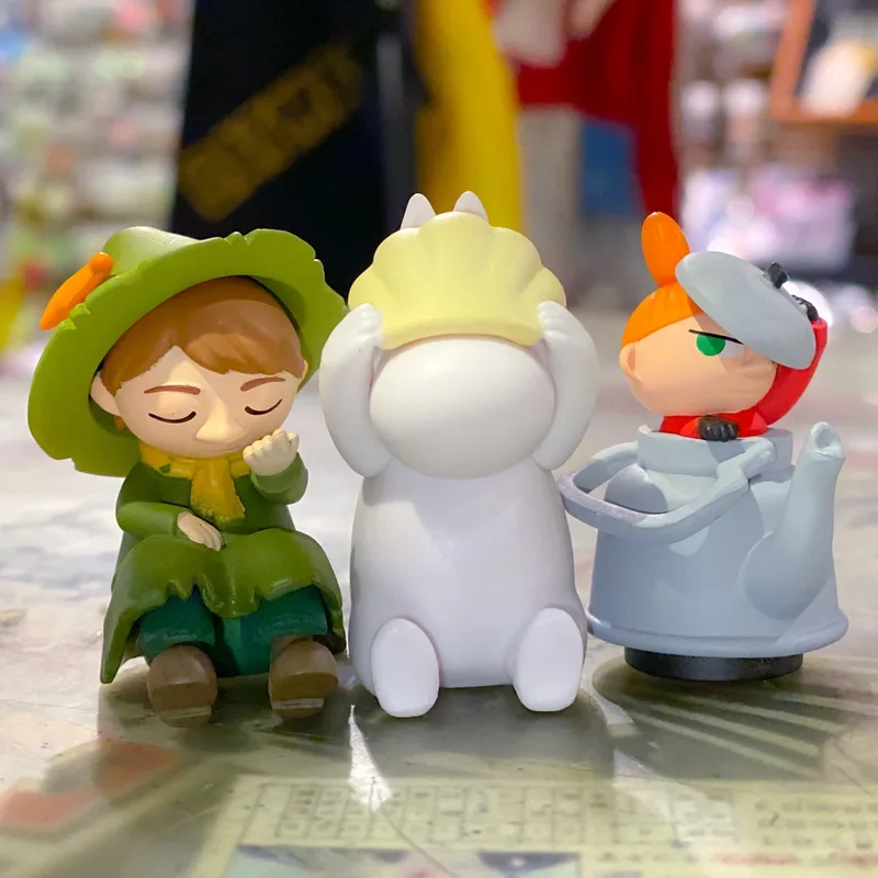 TOMY Gashapon Капсульная Игрушка Аниме Фигурка мумины жирная семья табак маленькая моя