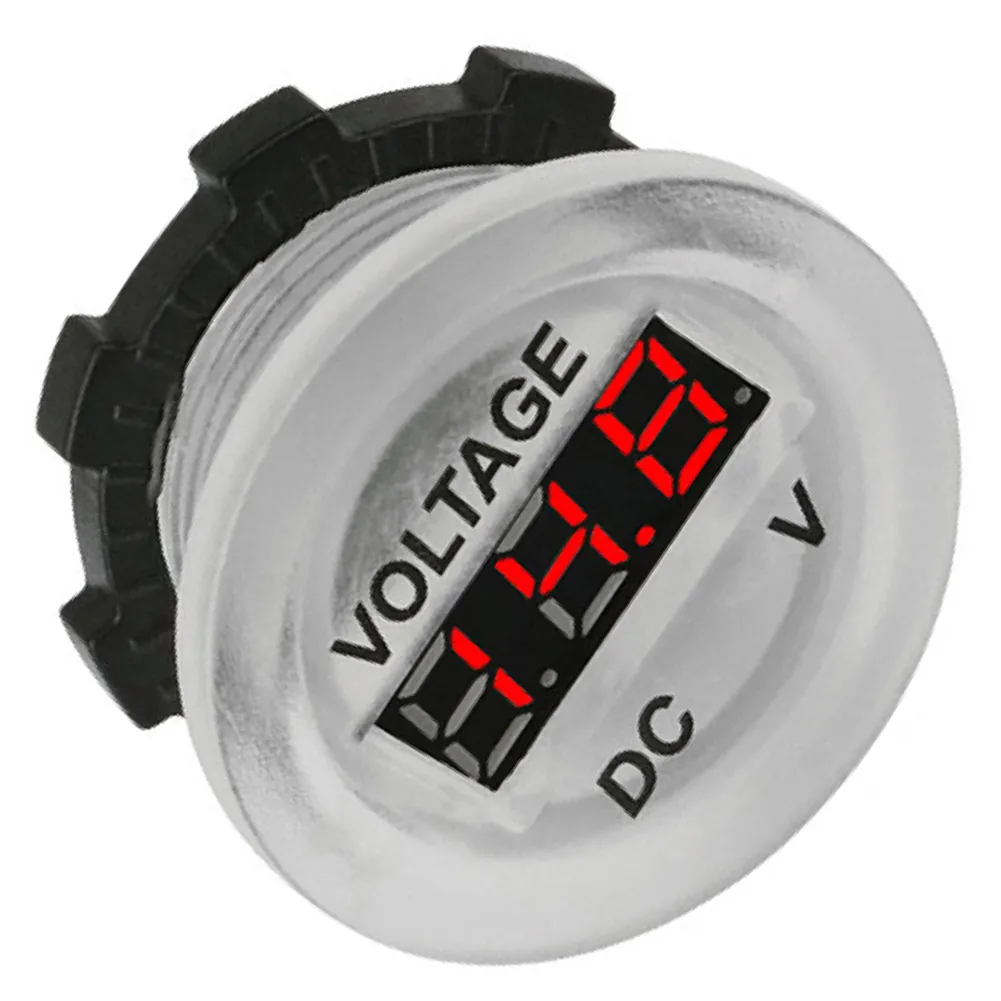 

High Quality Voltmeter Car Voltmeter Car DC 6-35V Digital Round Waterproof Led Digital Size Motorbikes