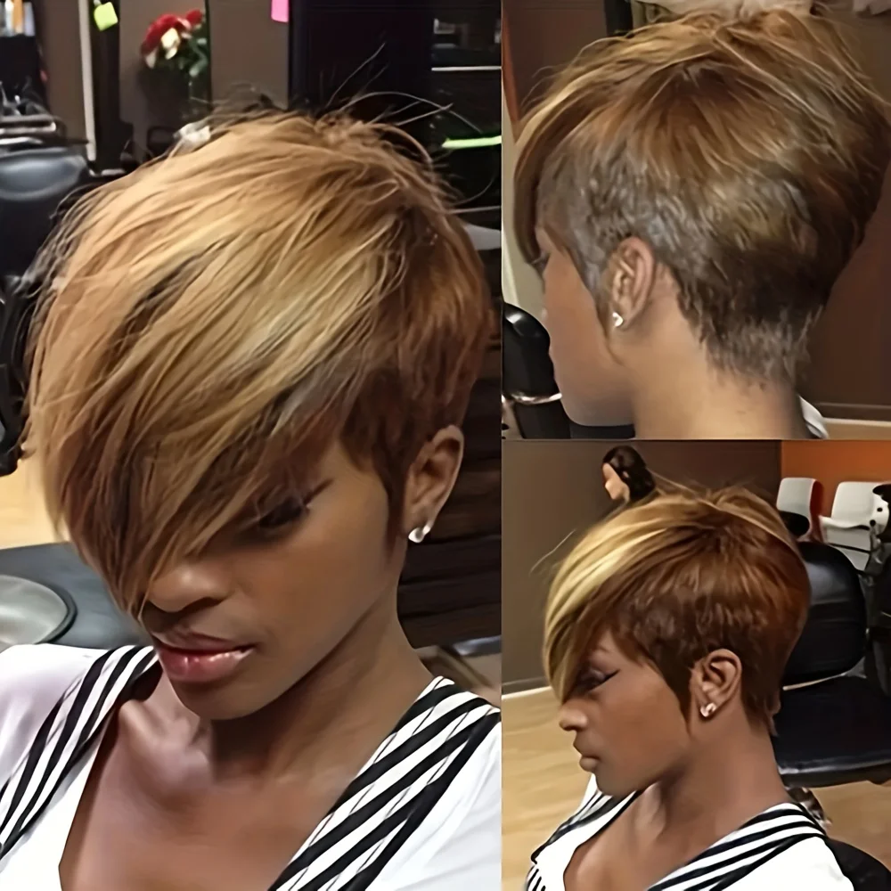 Гламурный короткий синтетический парик для женщин повседневного использования