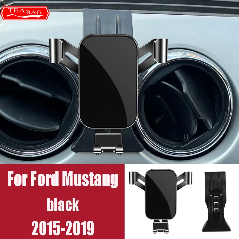 Adjustment Car Phone Holder For Ford Mondeo MK4 MK5 EDGE Mustang Gravity Stand Auto Air Vent Mount Bracket Snap-type Accessories