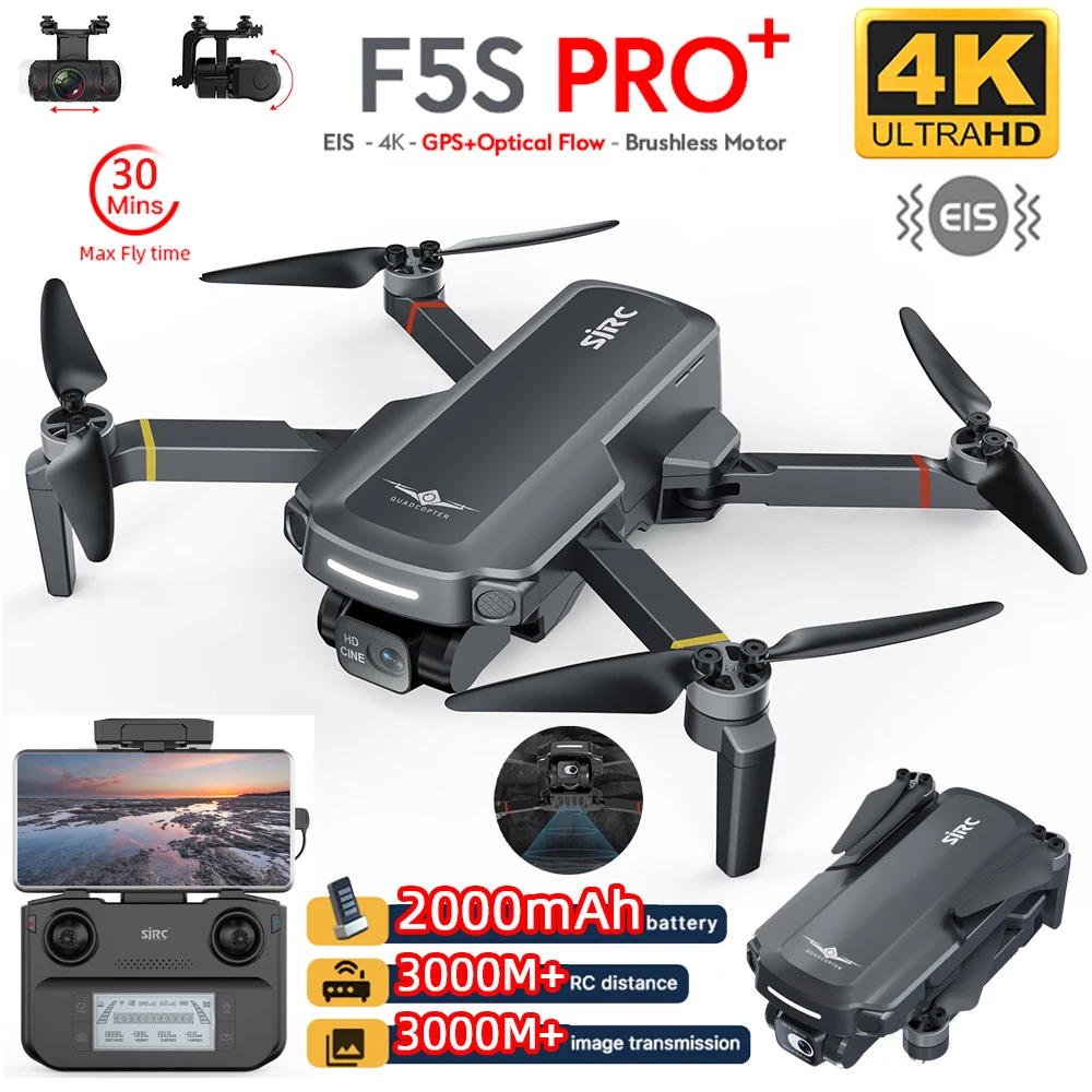 

Квадрокоптер SJRC F5S PRO с GPS и HD-камерой 4K