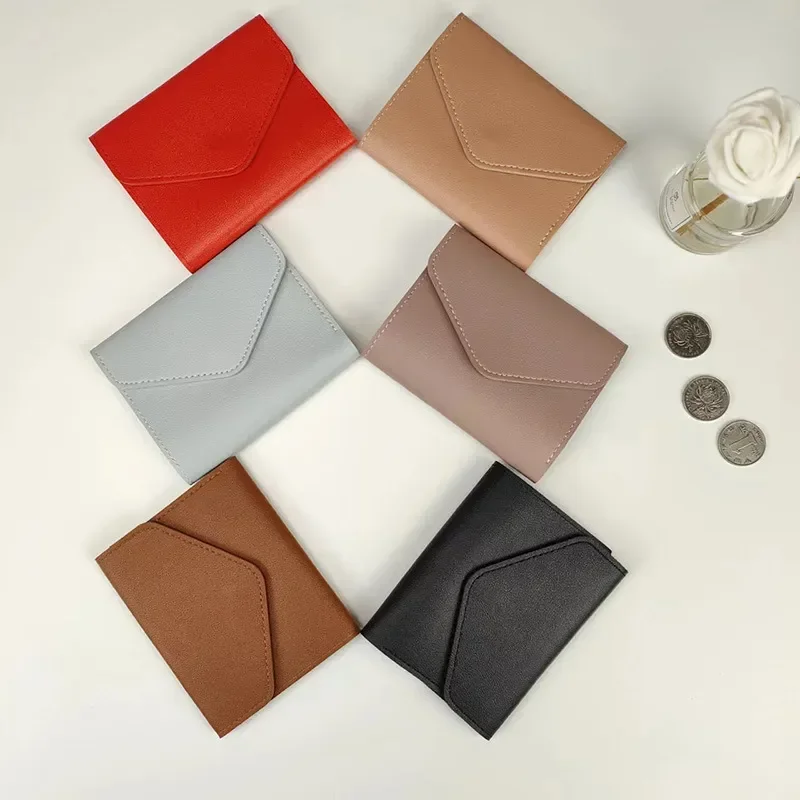 

Wallet Fashion Purse Wallet Multifunction Purse Female Clip Fold Women Short Three Holder Simple Multi-card Card Short Mini Coin