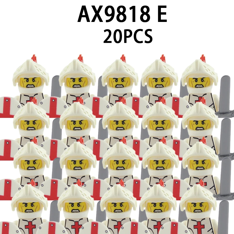 Римские Рыцари строительные блоки средневековые Военные солдаты фигурки