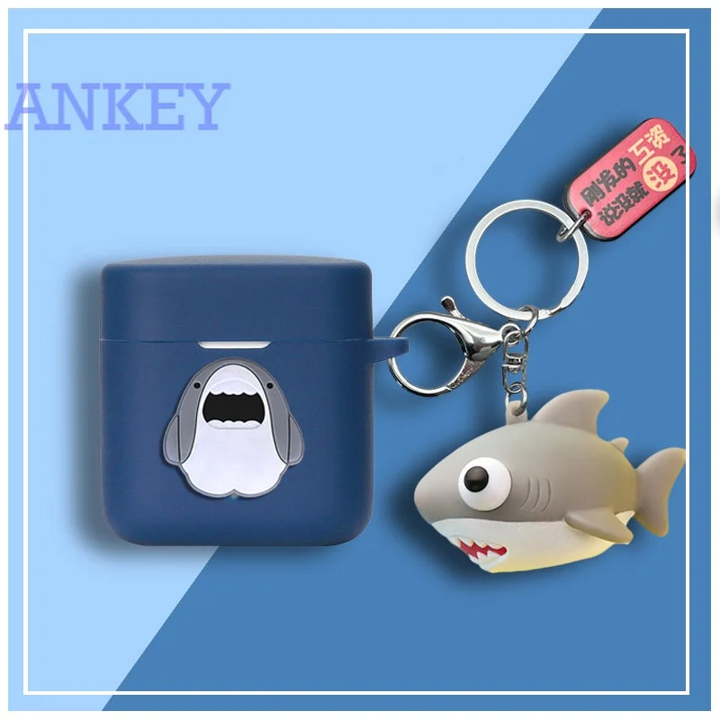 Чехол для Haylou T19 симпатичный мультяшный чехол с брелоком Bluetooth аксессуары для наушников TWS портативные наушники