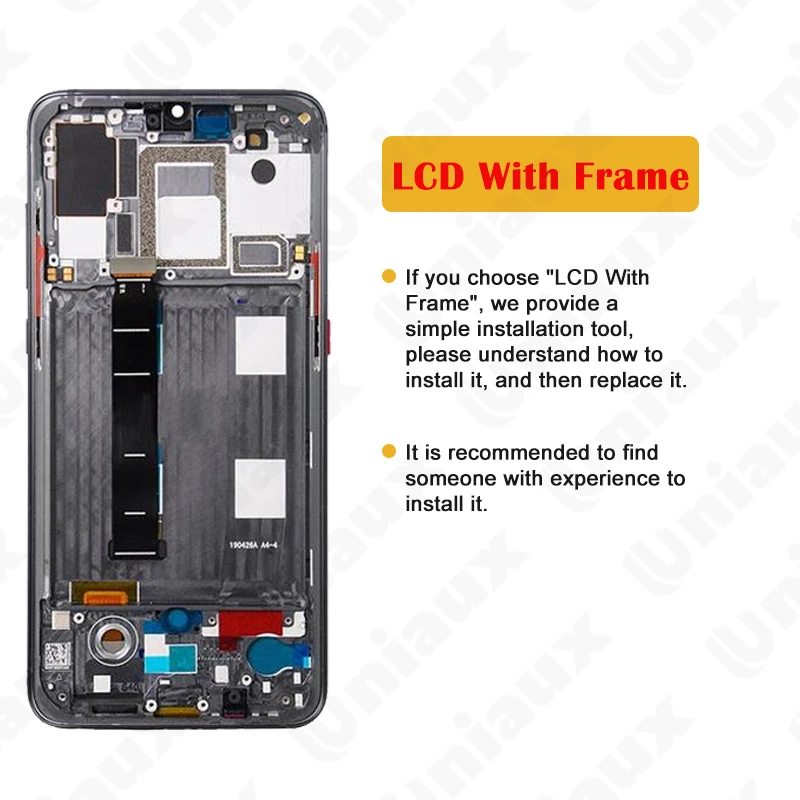 6.39'' Original AMOLED For Xiaomi Mi 9 M1902F1G LCD Display Touch Screen Digitizer Assembly Replacement |