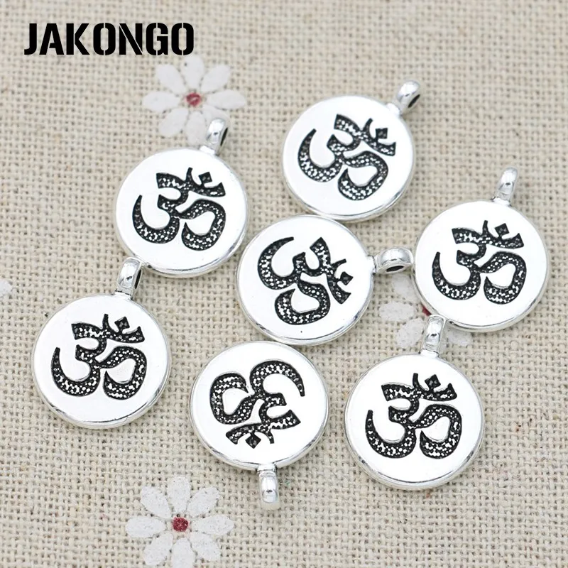 

10PCS Antique Silver Plated Yoga Charms Pendants for Jewelry Making Bracelet DIY Accessories Craft 20x15mm