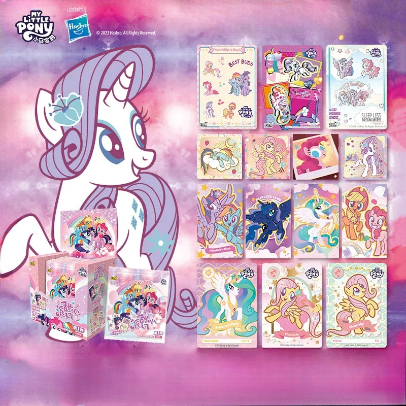 Hasbro My Little Pony милая вечерние коллекция наклеек периферийные карты игрушки для