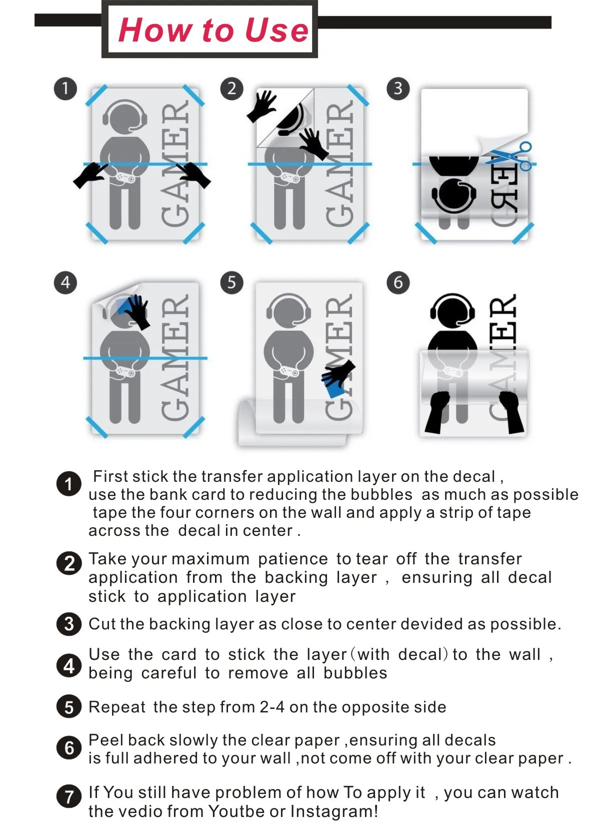 Виниловая наклейка на стену в современном стиле с шестью танго танцующими