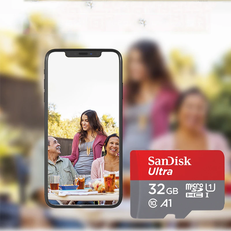 SanDisk Micro SD карта памяти 32 Гб класс 10 UHS-1 MicroSDHC мини 64 128 ГБ 256 512 MicroSDXC для Android
