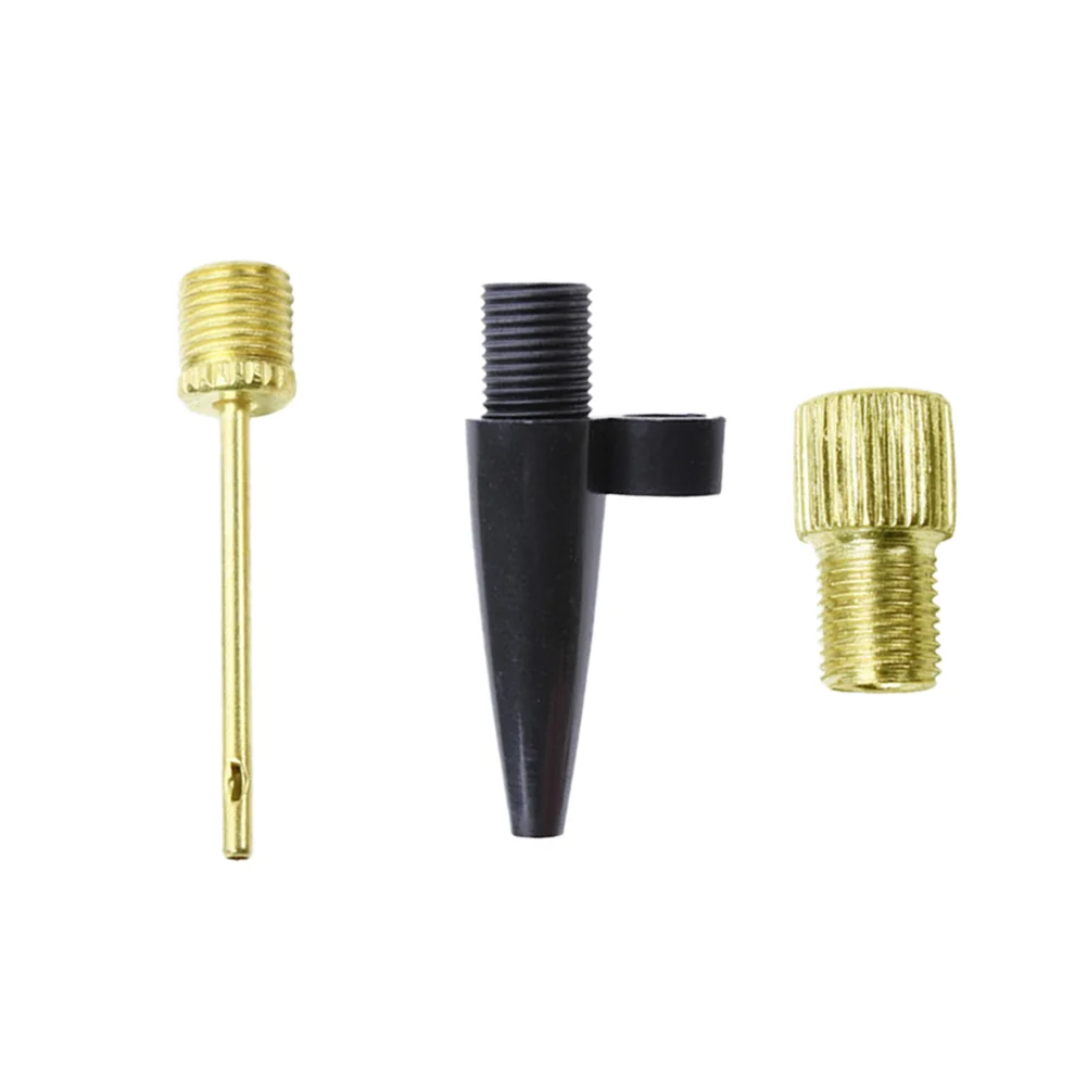 

3-in-1 Pump Inflation Nozzle Needle Adapter Kit Inflation Kit Presta to Schrader Valve Adapter for Bicycle Tire Sports Ball