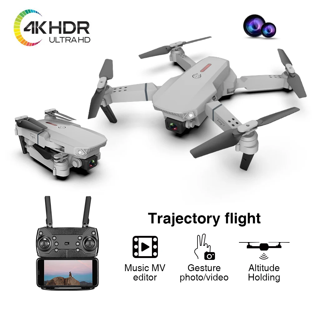 

Распродажа! Квадрокоптер E88 Pro 4K HD с широкоугольным режимом и двойной камерой, 3D Pin/Flip hold, детский игрушечный самолет