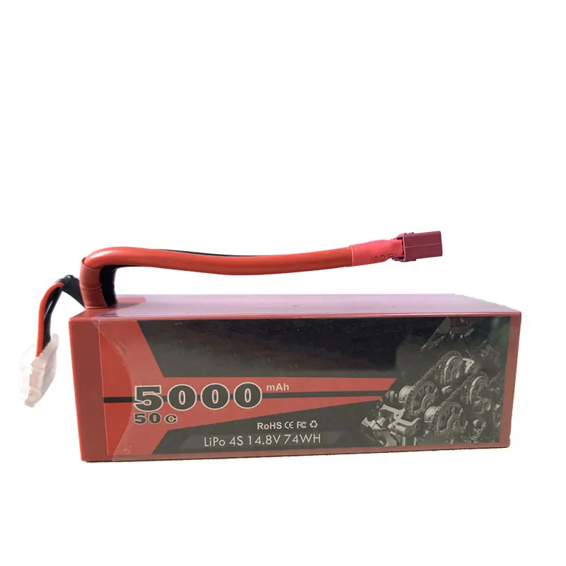 Аккумулятор LiPo 14 8 в 5000 мАч для радиоуправляемой модели аккумулятор c с T-образной