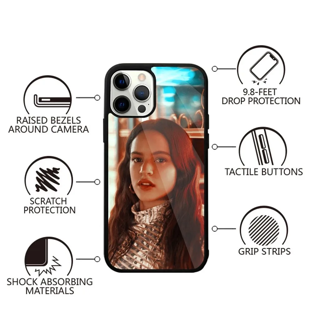R-Rosalia S-испанский певец чехол для телефона iPhone 15 14 13 12 11 Plus Pro Max Mini Magsafe Магнитная