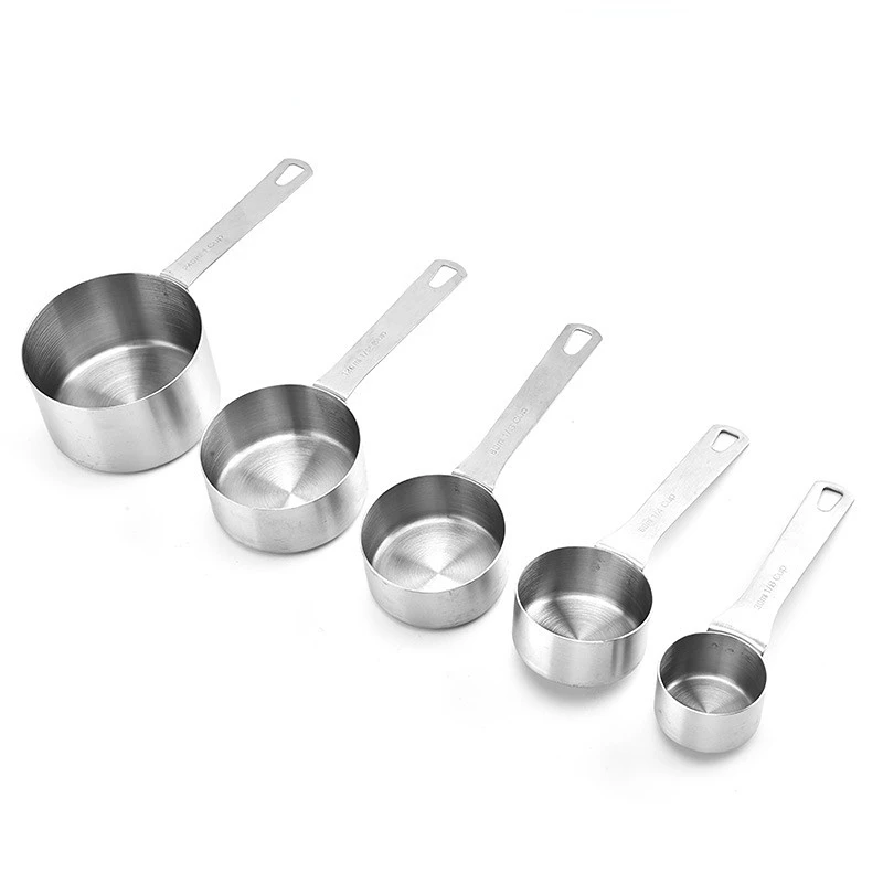 

Stainless Steel Baking Measuring Spoon Measuring Cup Scoop with Scales Kitchen Supplies Tableware Utensils