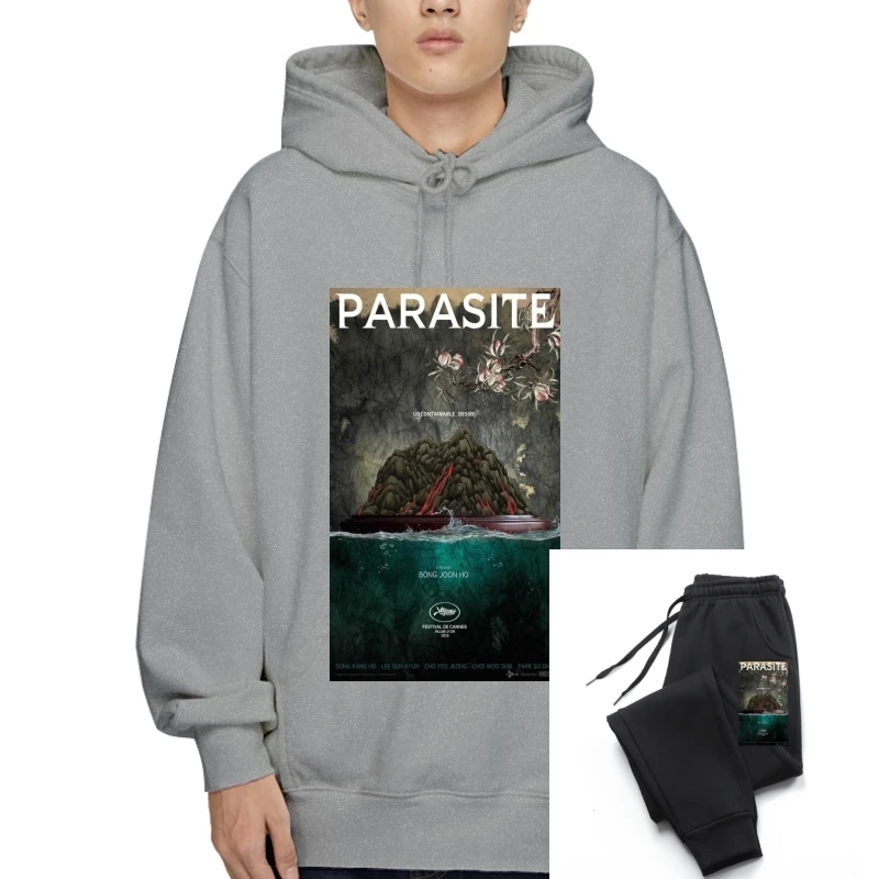 

Men Funy SweaSweatOuterwear Hoodie Parasite movie poster tshirs Women SweaSweatOuterwear Hoodie