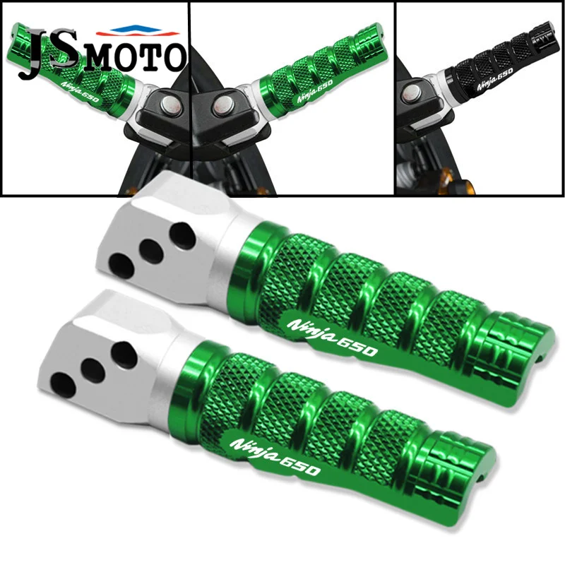 

Motorcycle Passenger Footpegs pegs CNC Rear Foot-Pegs Footrests Pedals Pegs For KAWASAKI NINJA 650 Ninja650 ninja650 2009-2016