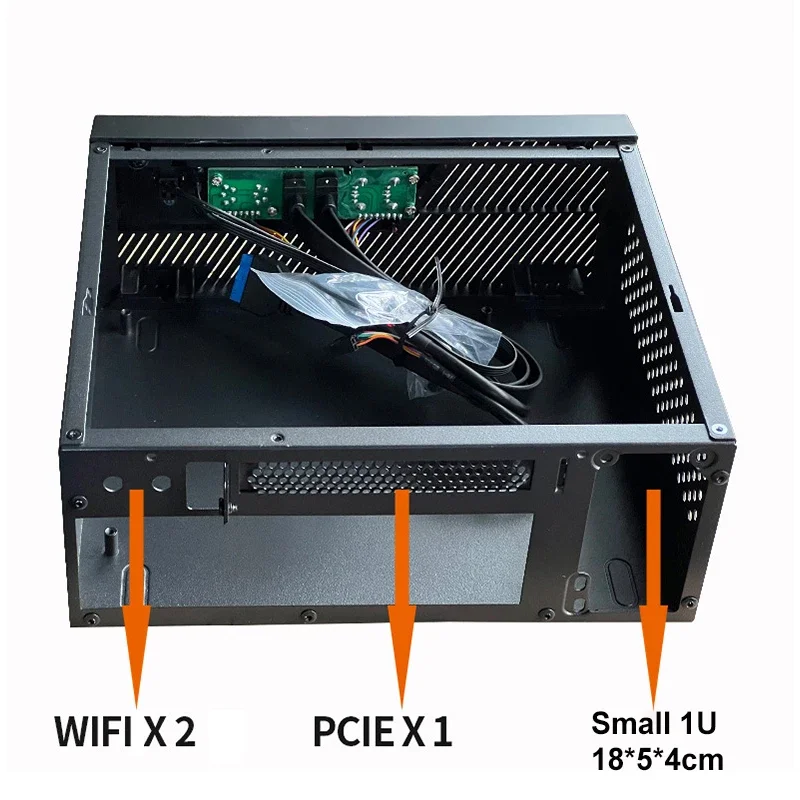 Фото Корпус для ПК RGeek SPCC 0.8mm Mini ITX, горизонтальная/вертикальная установка, с 4xUSB №5