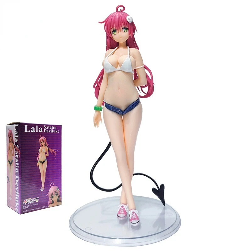 

21.5cm Japanese Alter Sexy Swimsuit Bikini PVC Action Figure Lala Satalin Deviluke Sexy Figure Deviluke Girl Collectible Model