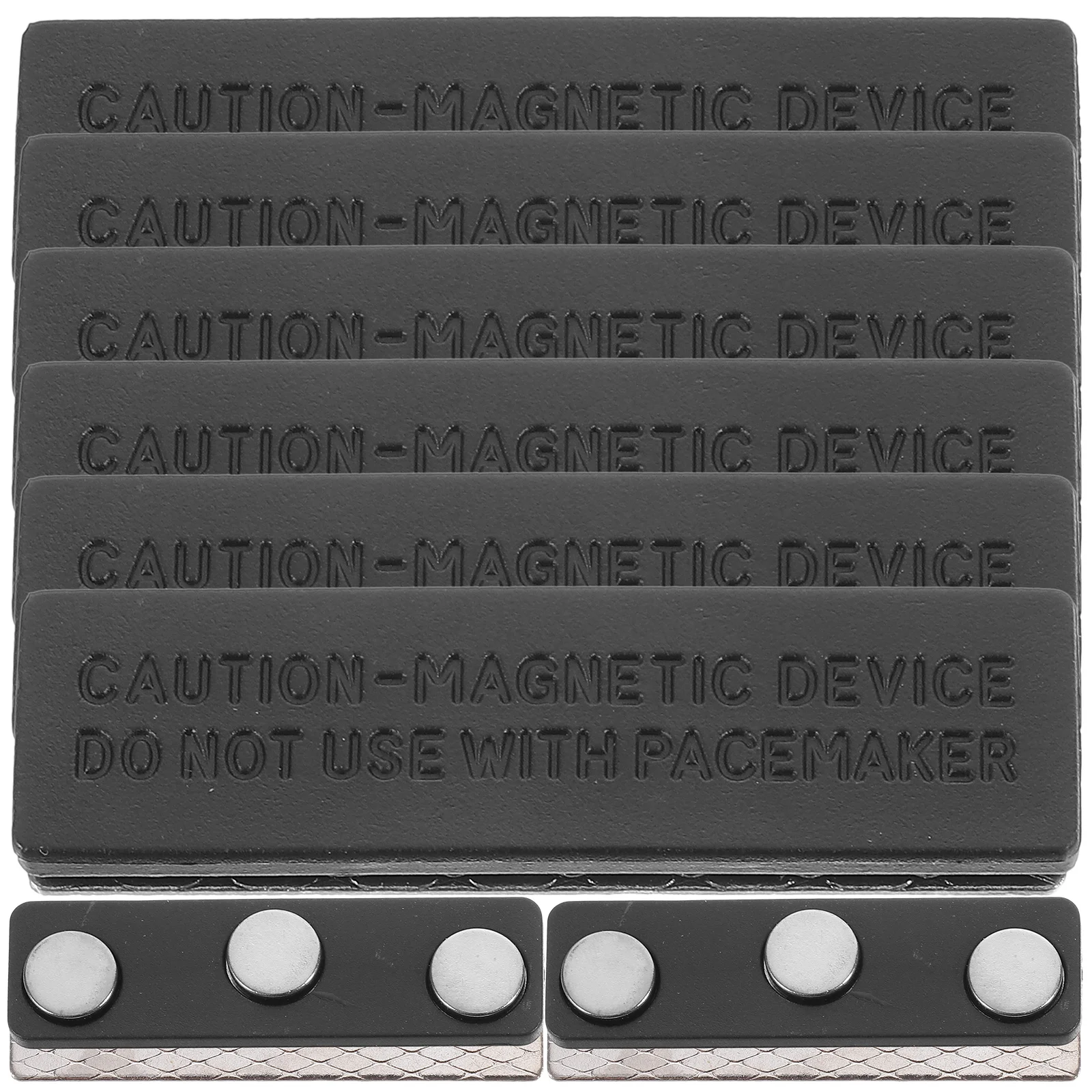 

8 Pcs Magnetic Name Badge Holder Tag Id Tags Magnets Backing Label Flexible Backs