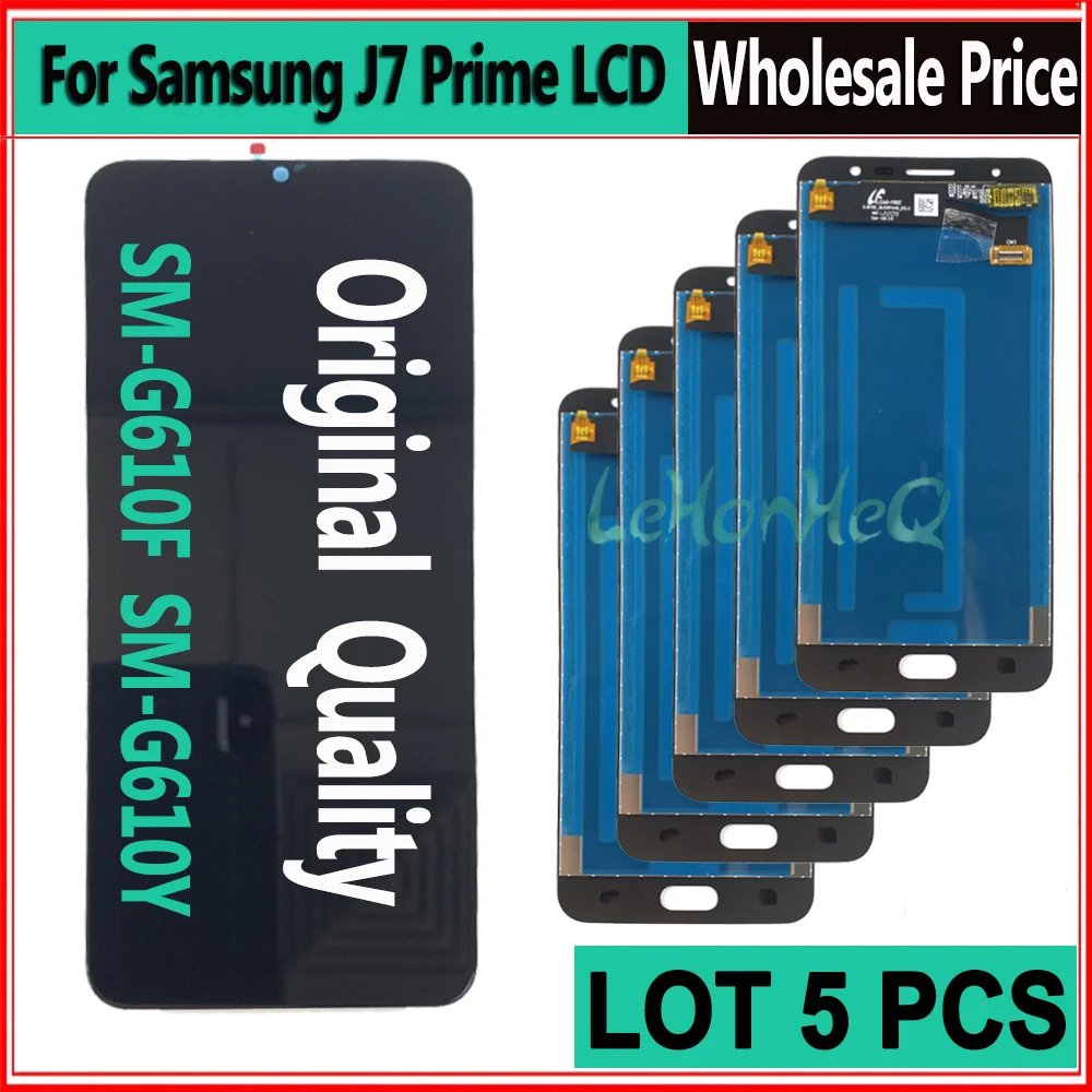 ЖК-дисплей для Samsung Galaxy J7 Prime 2016 G610 G610F 5 шт./лот сенсорный экран дигитайзер в сборе